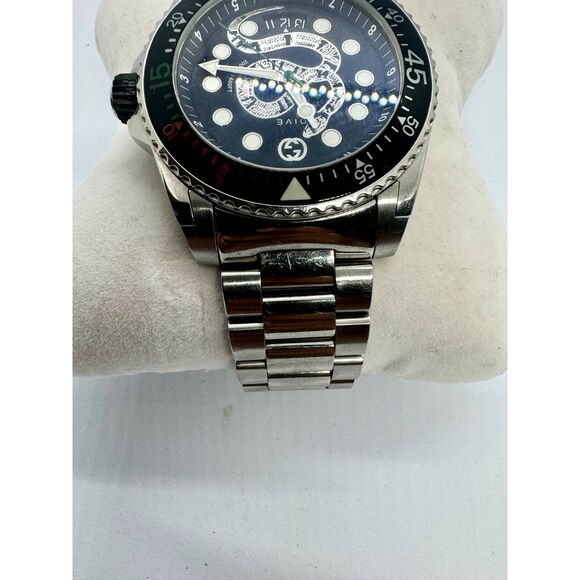 Gucci Dive Mens Watch PreOwned with Box - 45MM Stainless Steel - Picture 3 of 12